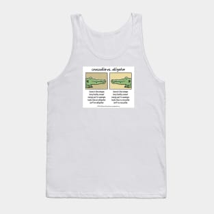 Crocodile vs Alligator Tank Top